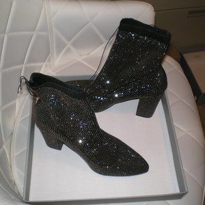glittery boot shoes